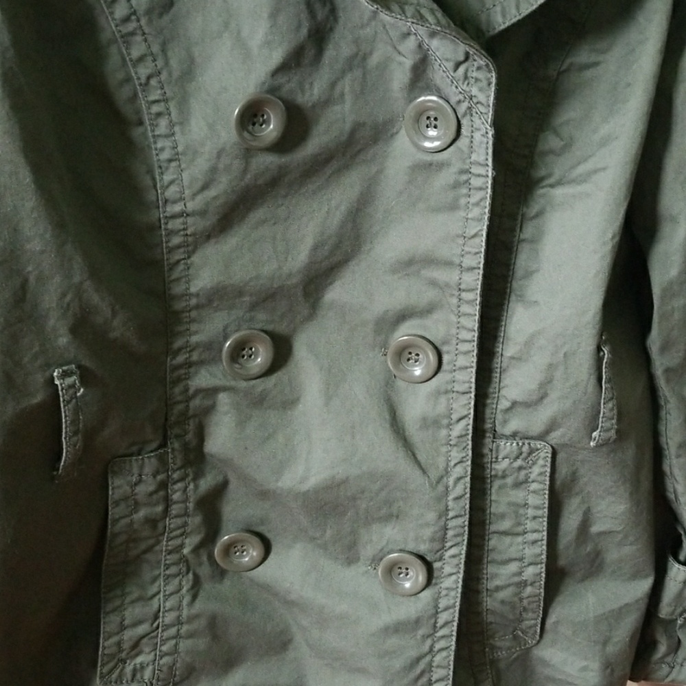 forever 21 green coat. - Picture 5 of 6